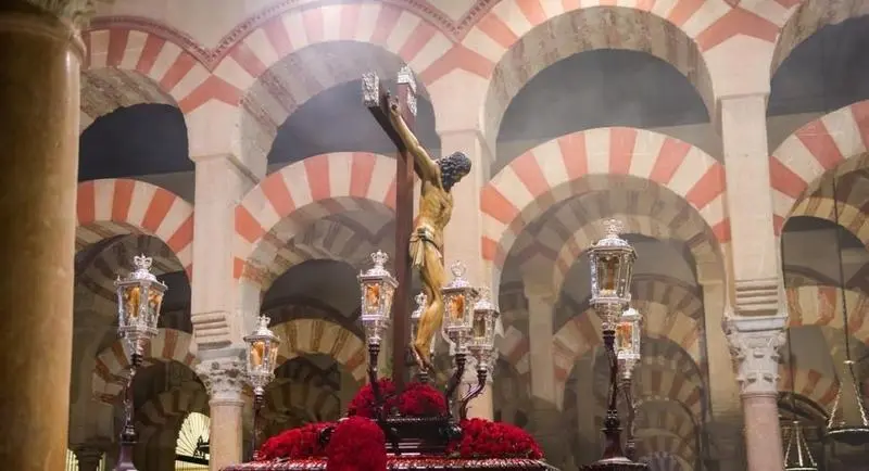 Imagen del Cristo de la Clemencia en la Mezquita