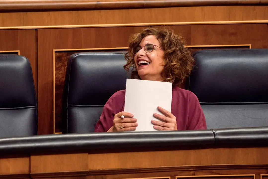 La vicepresidenta cuarta y ministra de Hacienda y Funci&oacute;n P&uacute;blica, Mar&iacute;a Jes&uacute;s Montero. - Gabriel Luengas - Europa Press.