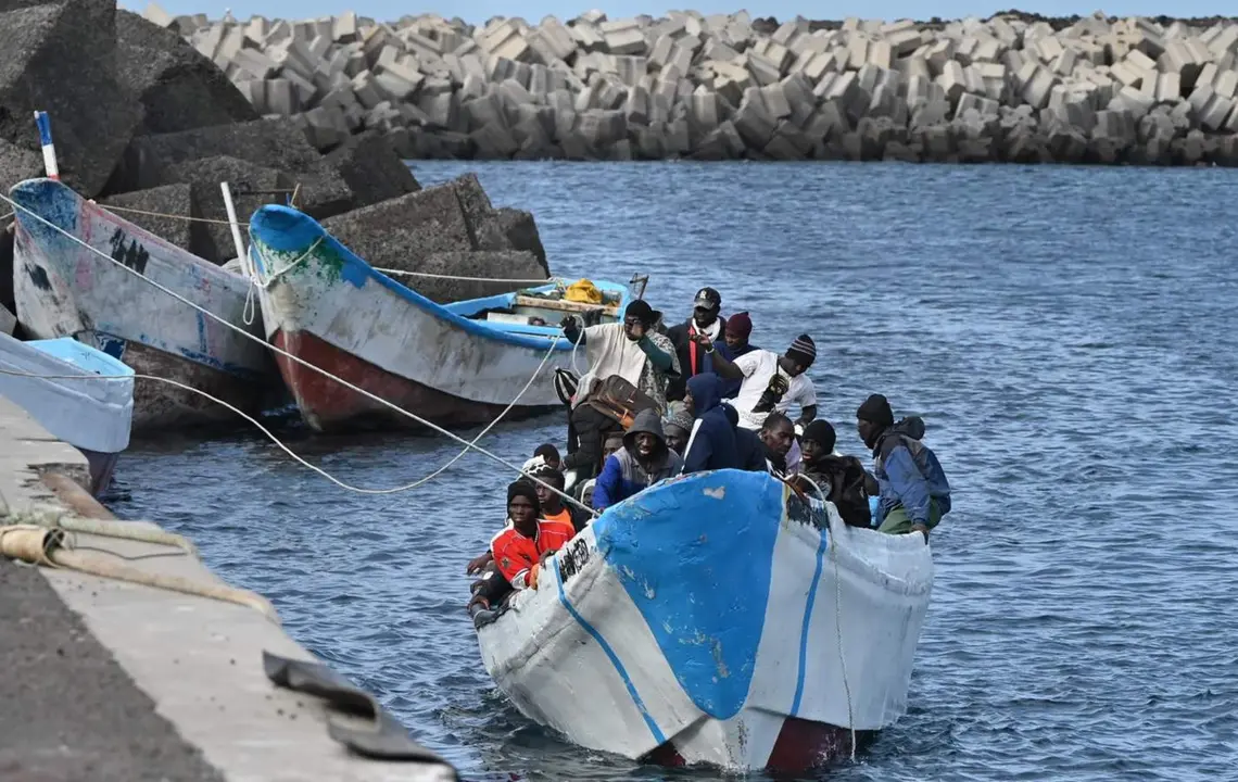 Archivo - Varios migrantes - Europa Press Canarias - Europa Press - Archivo