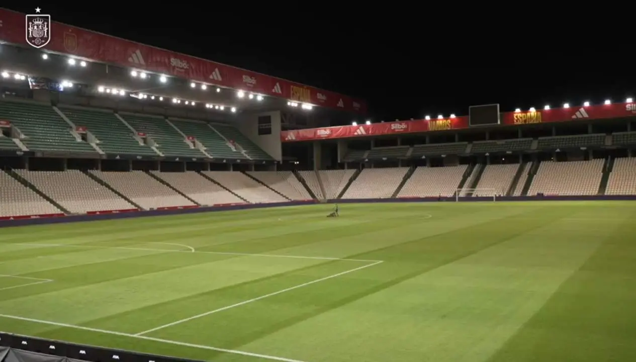 El Arc&aacute;ngel en la previa del partido de Espa&ntilde;a